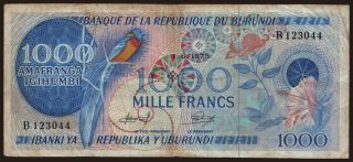 1000 francs, 1975