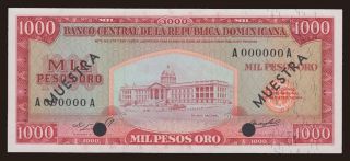 1000 pesos, 1975, MUESTRA