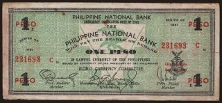 Iloilo, 1 peso, 1941