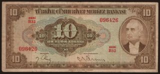 10 lira, 1948