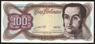 100 bolivares, 1990