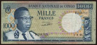1000 francs, 1964