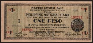 Negros Occidental, 1 peso, 1941