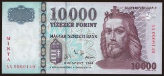 10.000 forint, 2001, MINTA