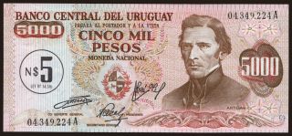 5 pesos, 1975