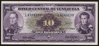 10 bolivares, 1963