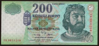 200 forint, 2002
