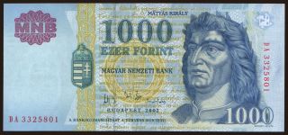 1000 forint, 2002