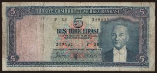 5 lira, 1961