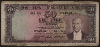50 lira, 1952