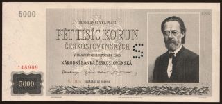 5000 korun, 1945