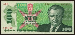 100 korun, 1989