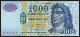 1000 forint, 1999