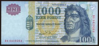 1000 forint, 2004