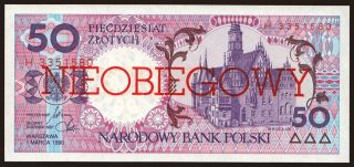 50 zlotych, 1990