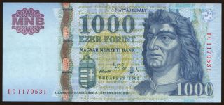1000 forint, 2005