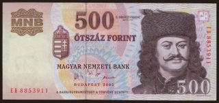 500 forint, 2005