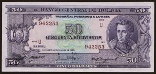 50 bolivianos, 1945