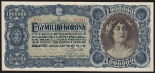 1.000.000 korona, 1923