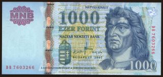 1000 forint, 2007