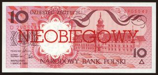 10 zlotych, 1990