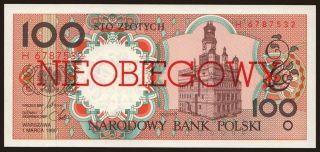 100 zlotych, 1990