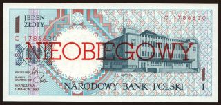 1 zloty, 1990