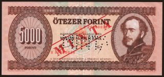 5000 forint, 1990, MINTA