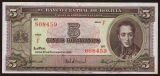 5 bolivianos, 1945