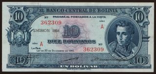 10 bolivianos, 1945(1951)