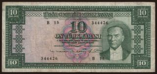 10 lira, 1963