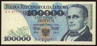100.000 zlotych, 1990