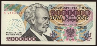 2.000.000 zlotych, 1992