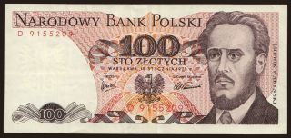 100 zlotych, 1975