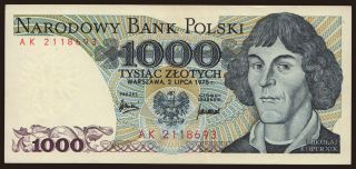 1000 zlotych, 1975