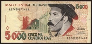 5000 cruzeiros reais, 1993