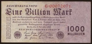 1.000.000.000.000 Mark, 1923