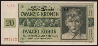 20 korun, 1944