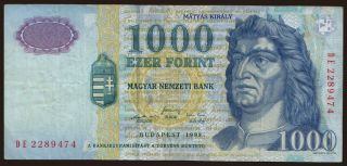 1000 forint, 1998
