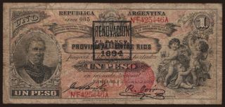 Banco Provincial Entre Rios, 1 peso, 1894