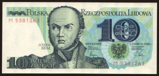10 zlotych, 1982