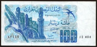 100 dinars, 1981