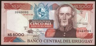 5000 pesos, 1983