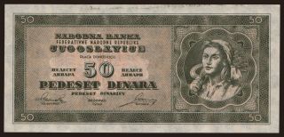 50 dinara, 1950