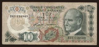 100 lira, 1972