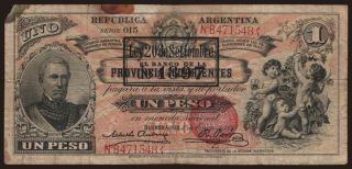 Provincia De Corrientes, 1 peso, 1897