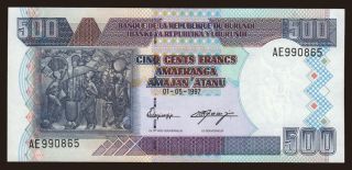 500 francs, 1997