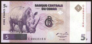 5 francs, 1997