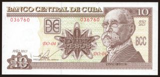 10 pesos, 2013