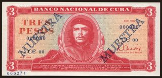 3 pesos, 1984, MUESTRA